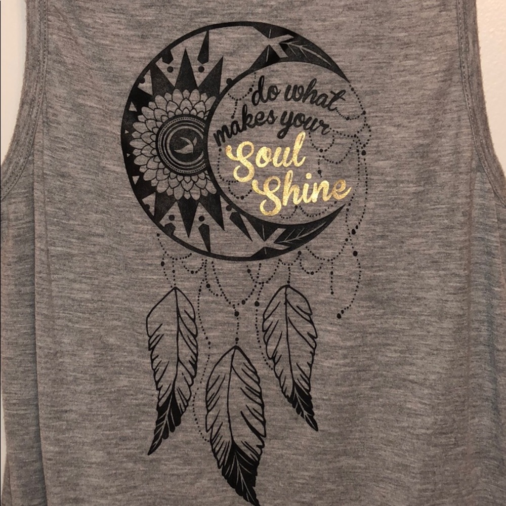 Glyder do what makes your soul shine gray tank